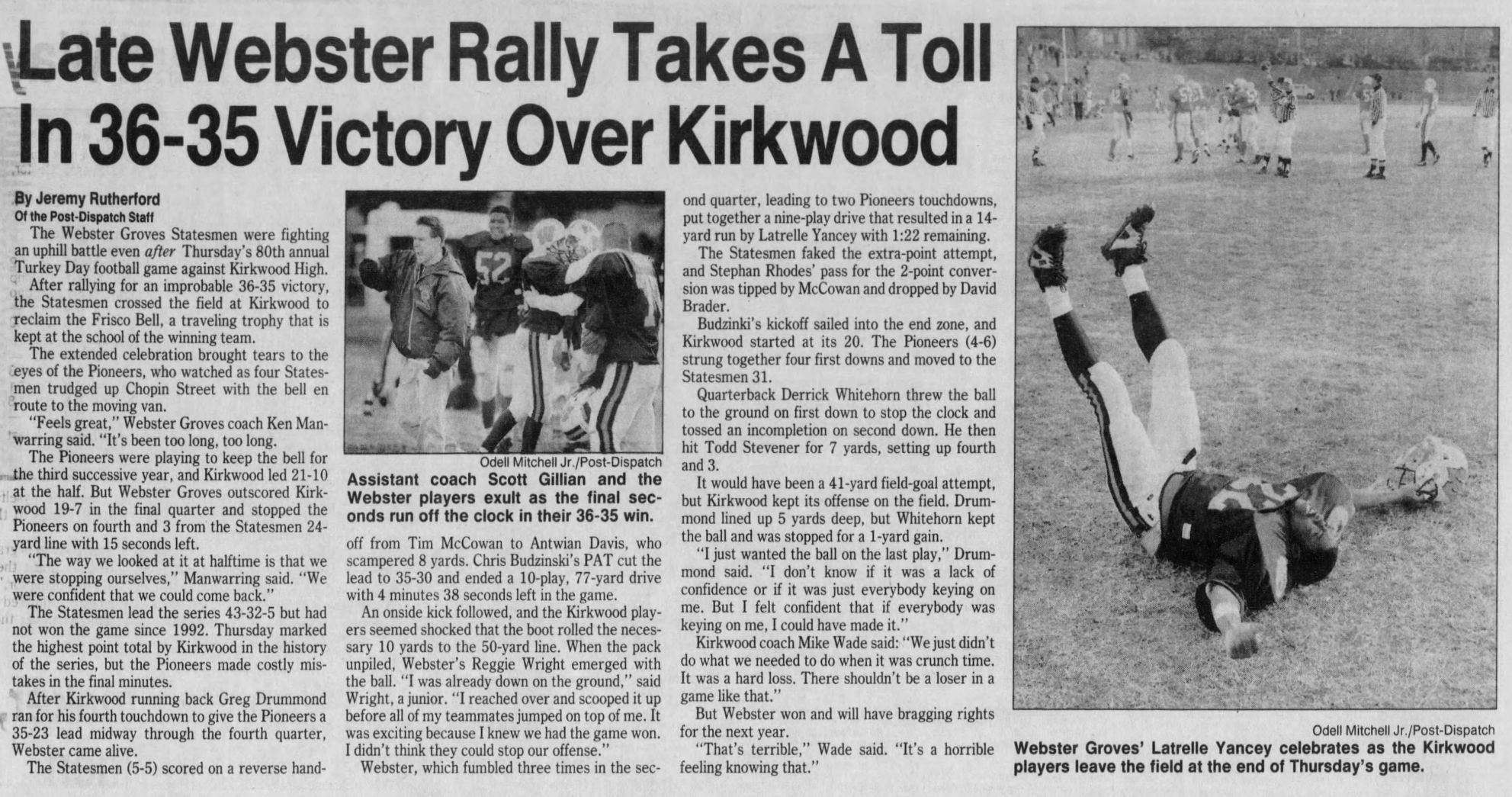 1995: The Bell goes back to Webster